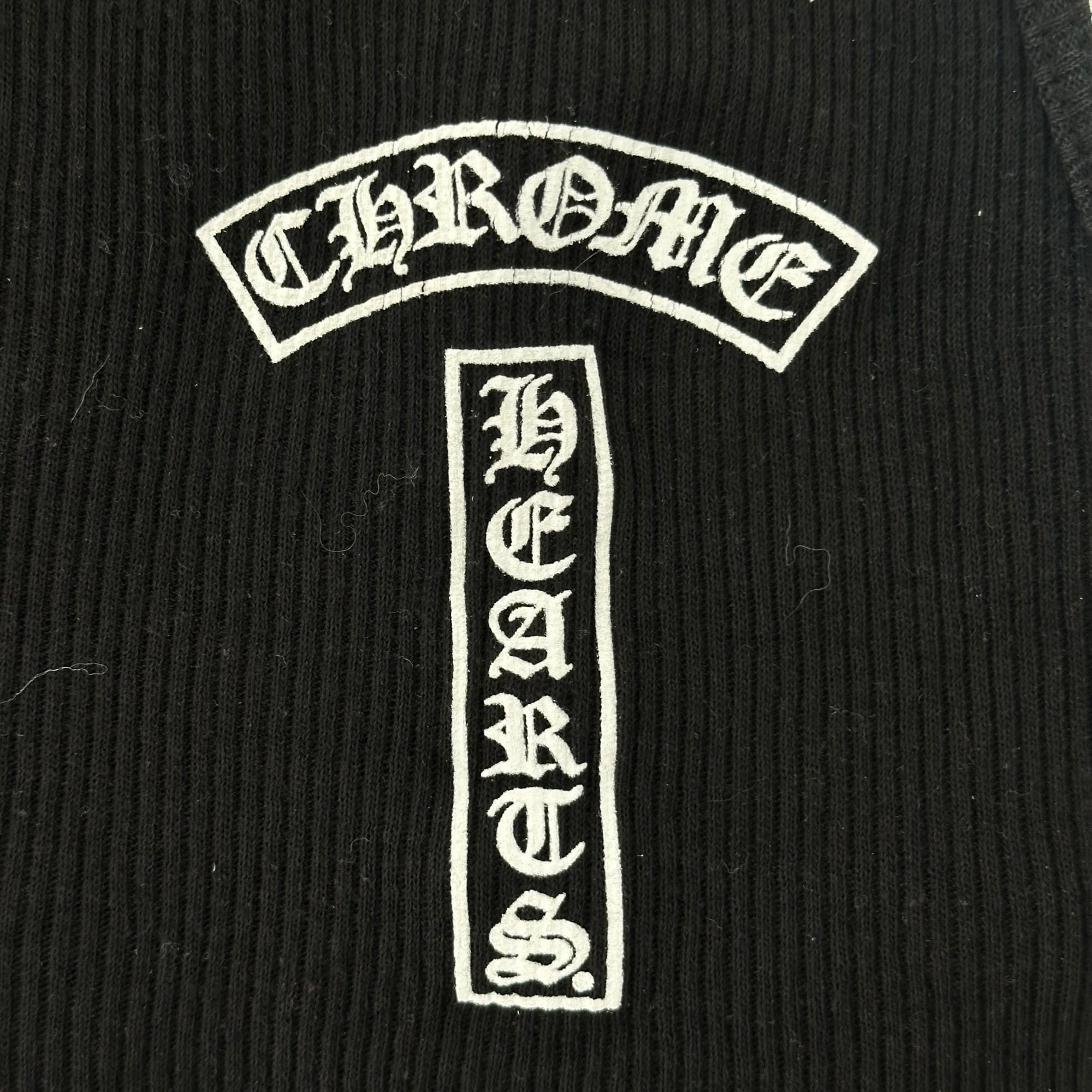 Chrome Hearts T-Bar Ribbed Tank Top Black