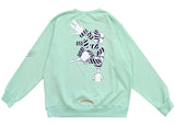 Chrome Hearts Matty Boy Lust Crewneck Sweatshirt Seafoam
