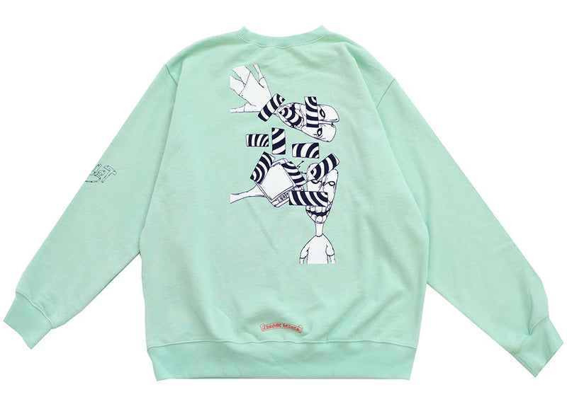 Chrome Hearts Matty Boy Lust Crewneck Sweatshirt Seafoam