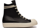 Rick Owens Ramones Leather High Top Black Cream