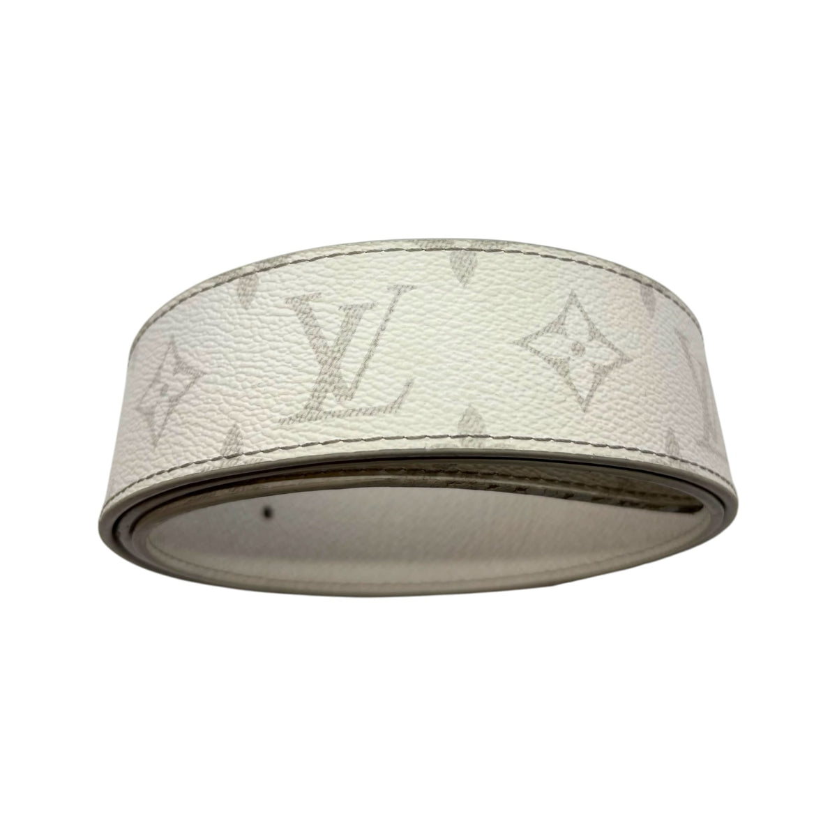 Louis Vuitton Monogram Belt White