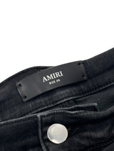 Amiri Multi Logo Patch Denim Black