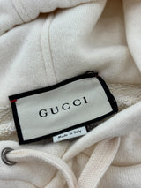 Gucci Logo Hoodie Cream