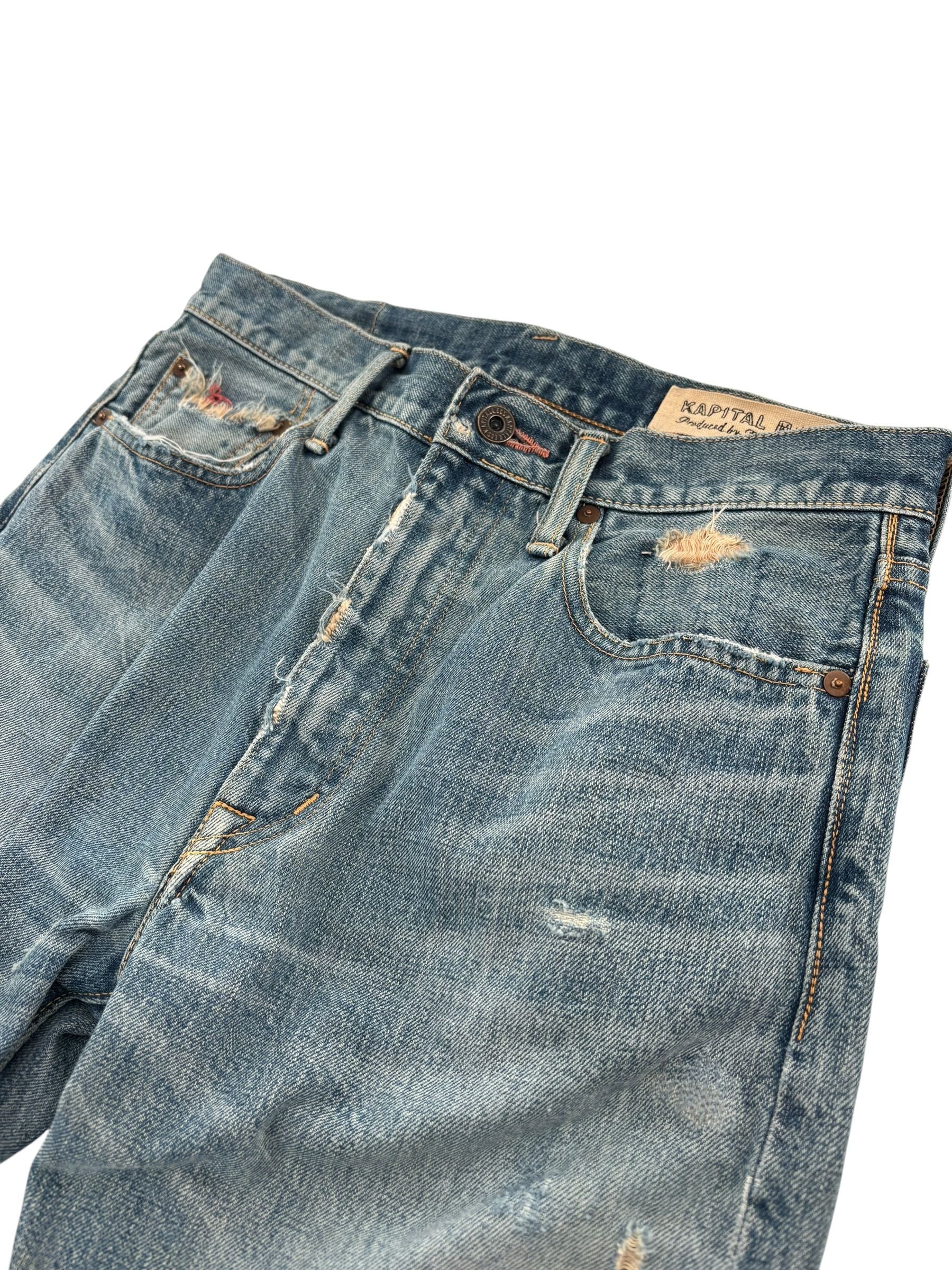 Kapital Distresed Flare Denim