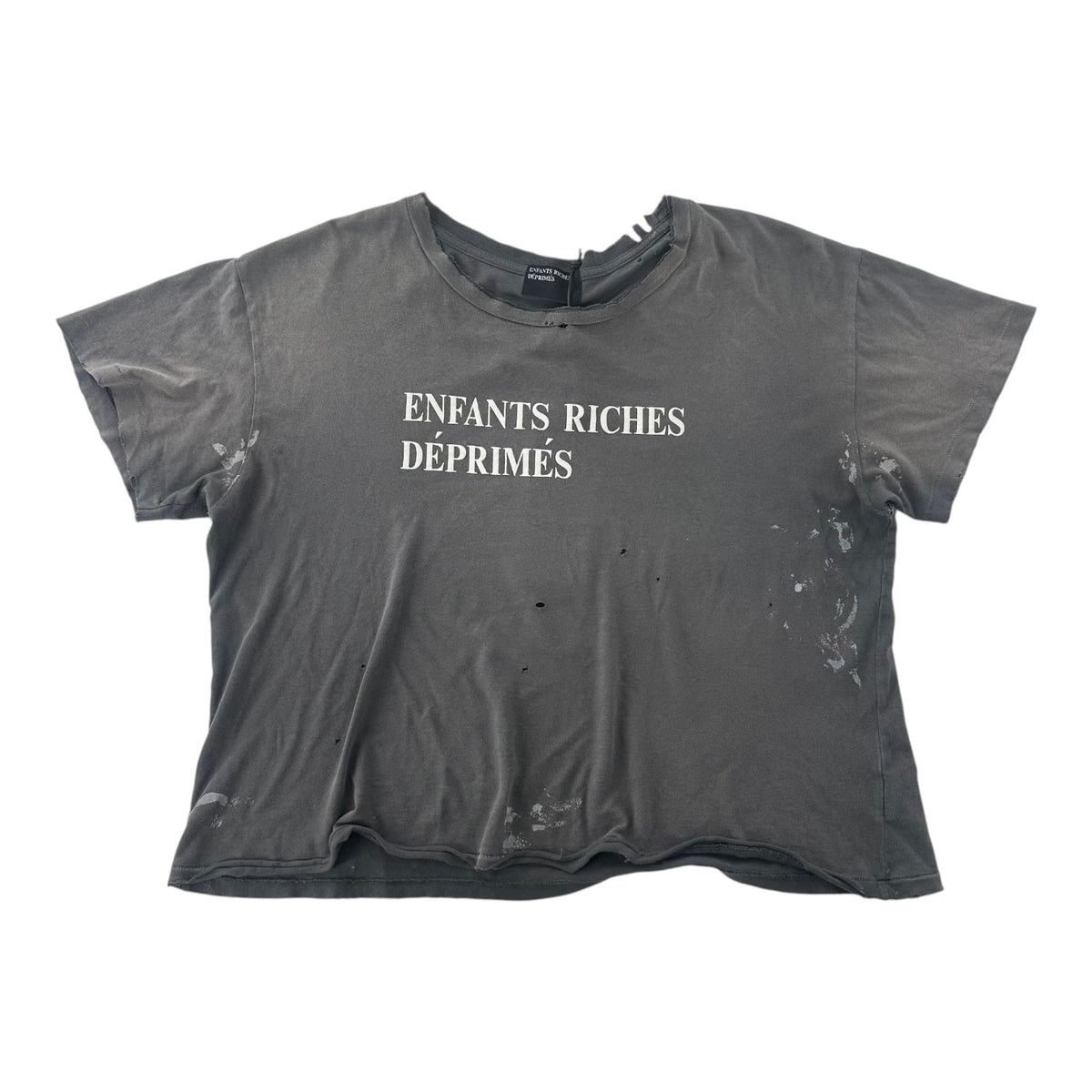 ERD Classic Logo Distressed Tee Grey