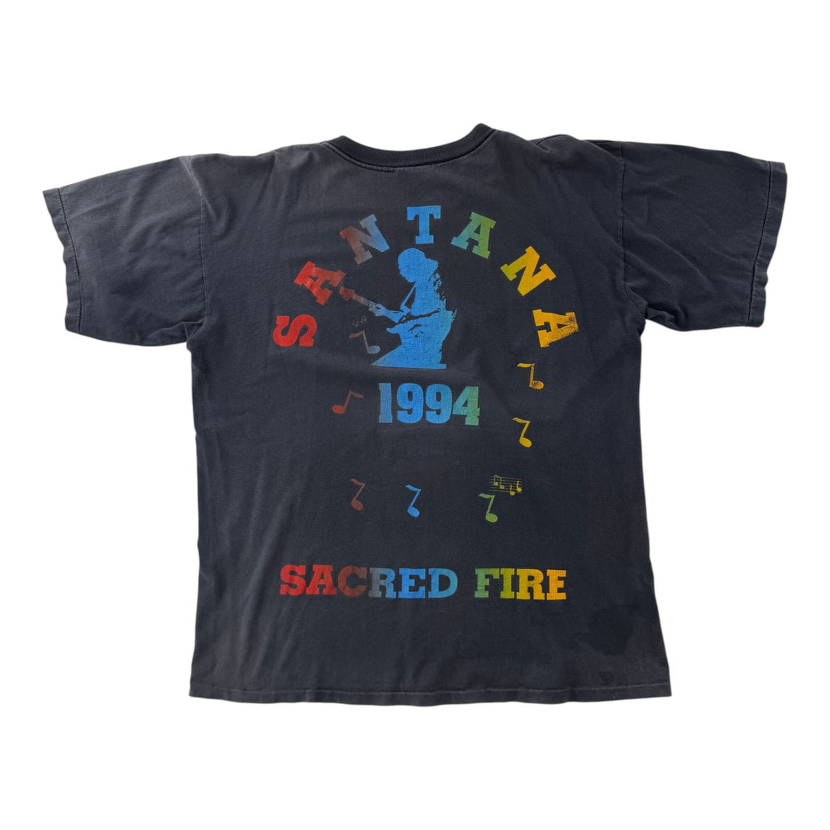 Vintage Santana Sacred Fire 1994 Tee Black