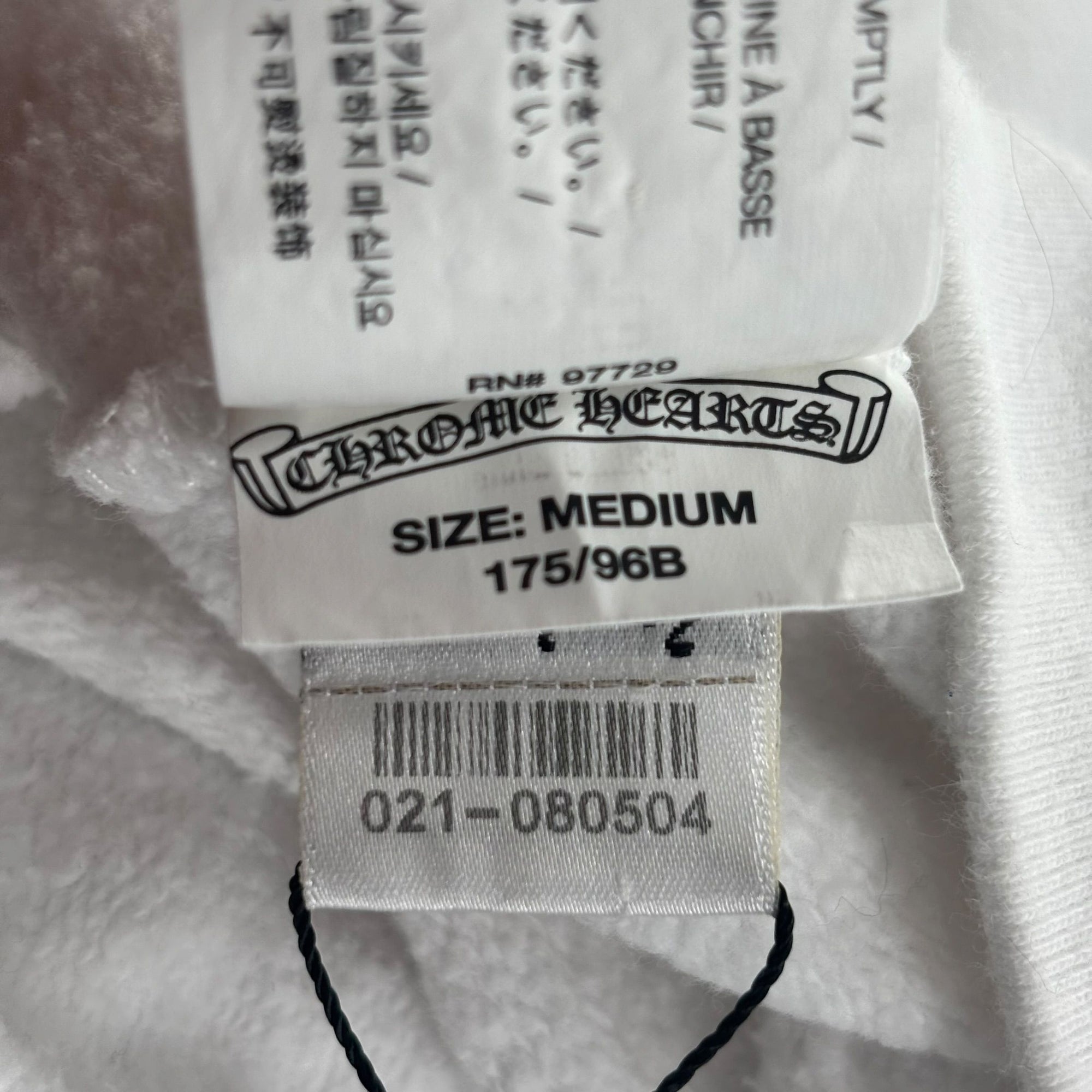 Chrome Hearts Floral Horseshoe Hoodie White