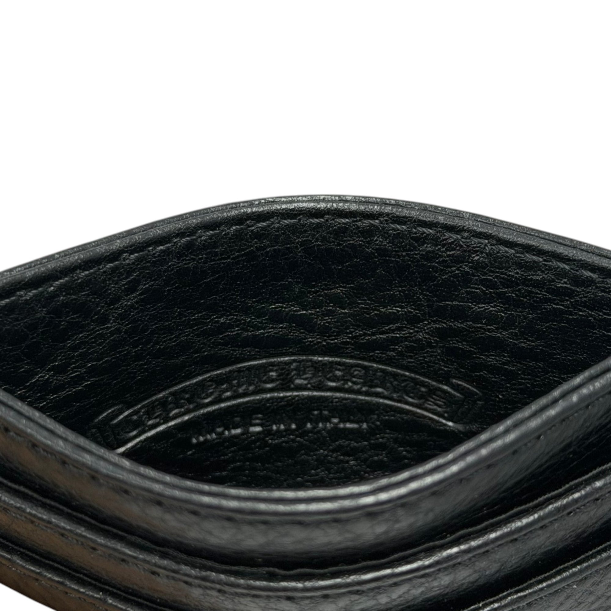 Chrome Hearts Leather Cardholder Black Accessory