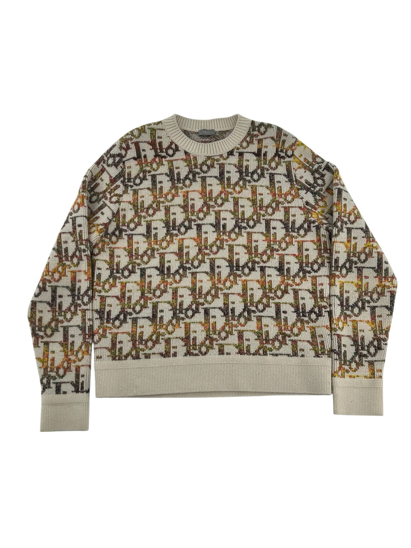 Dior Oblique Multicolor Sweater Tan