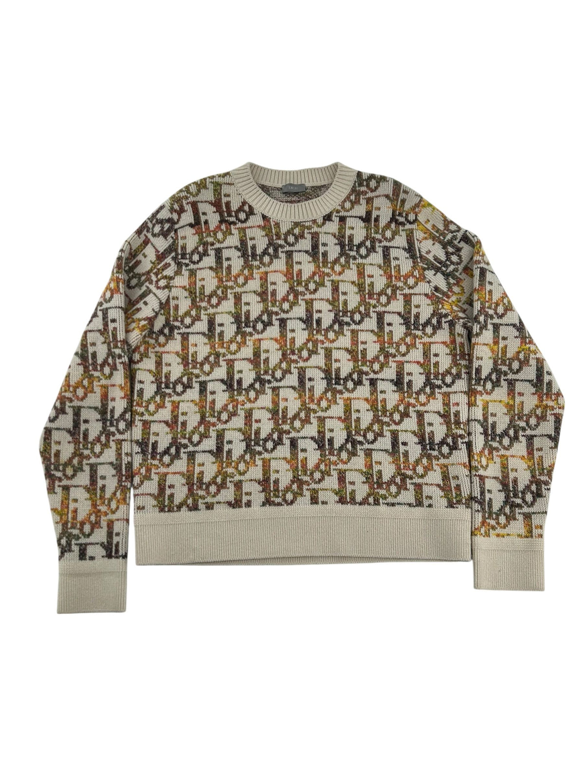 Dior Oblique Multicolor Sweater Tan