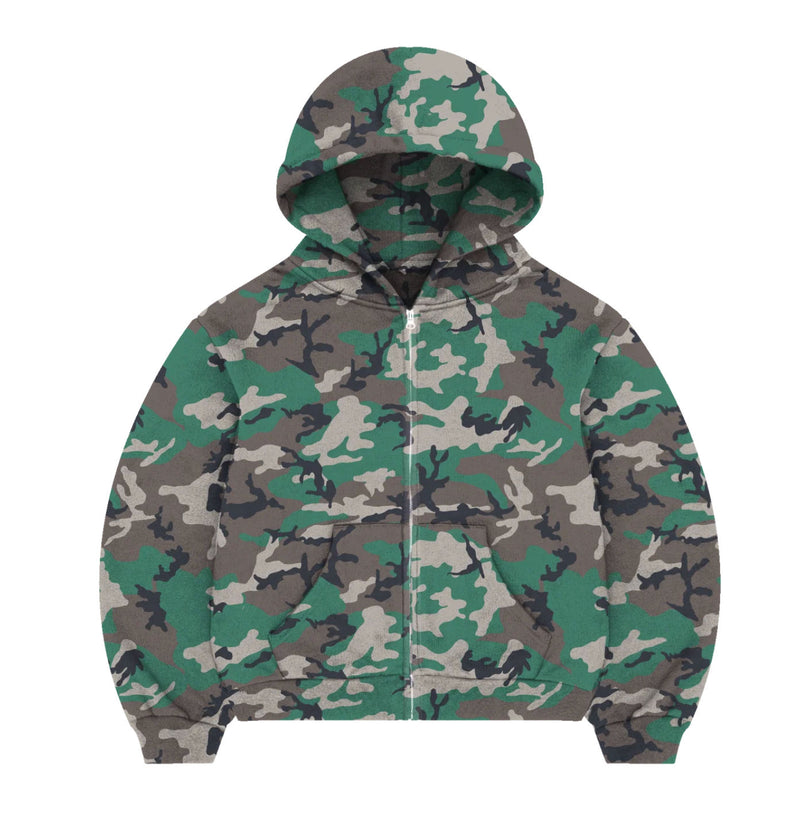 Bravest Studios Woodland Zip Hoodie Camo