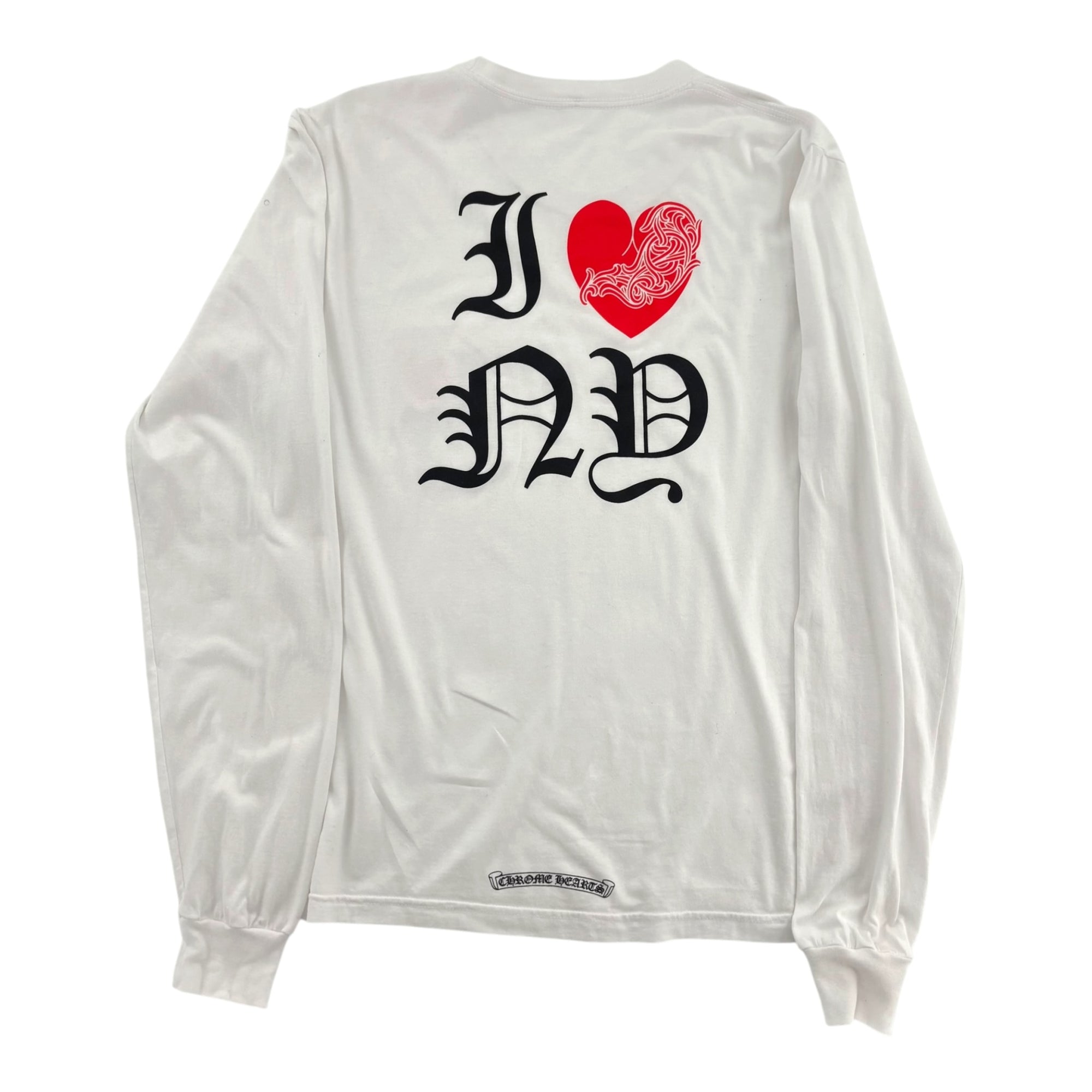 Chrome Hearts I Heart NY Longsleeve Tee White