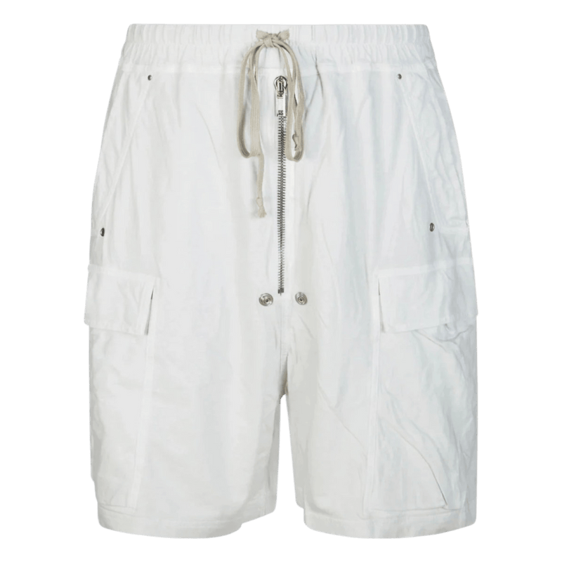 Rick Owens Cargobela Shorts Milk Wash