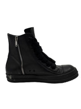 Rick Owens Jumbo Lace High Top Sneakers All Black