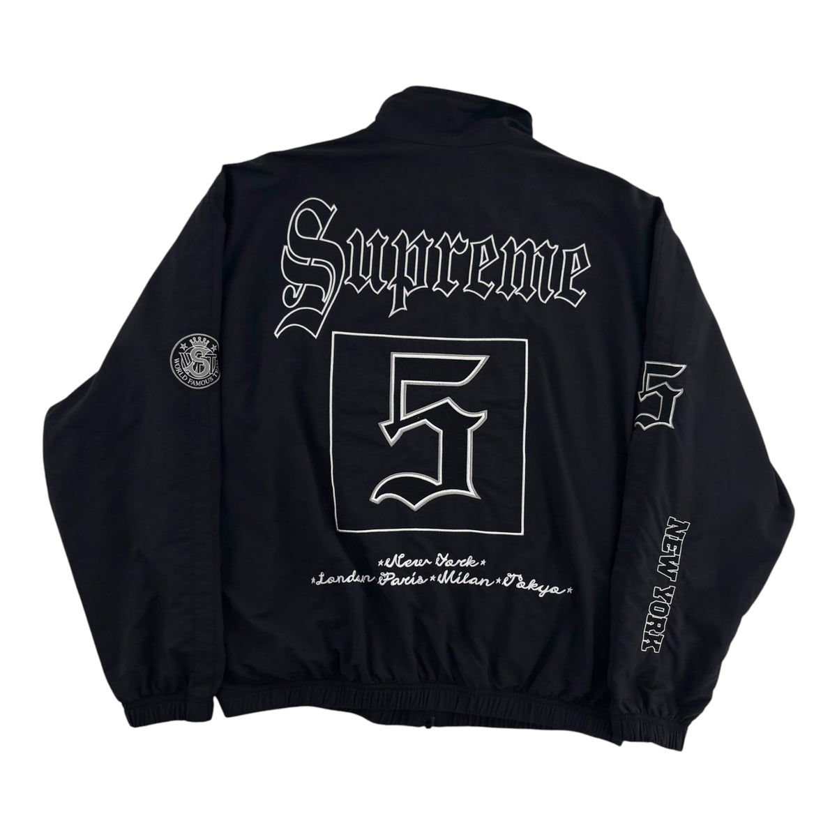Supreme Old English Track Jacket Black