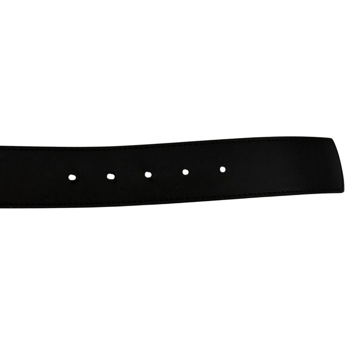Louis Vuitton LV Dimension Drift Flower Studs 40mm Reversible Belt Black Silver
