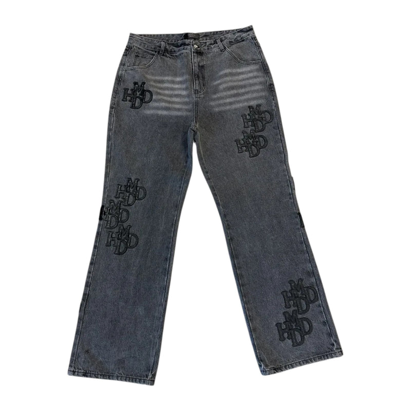 HMDD Double Black Patch Pants