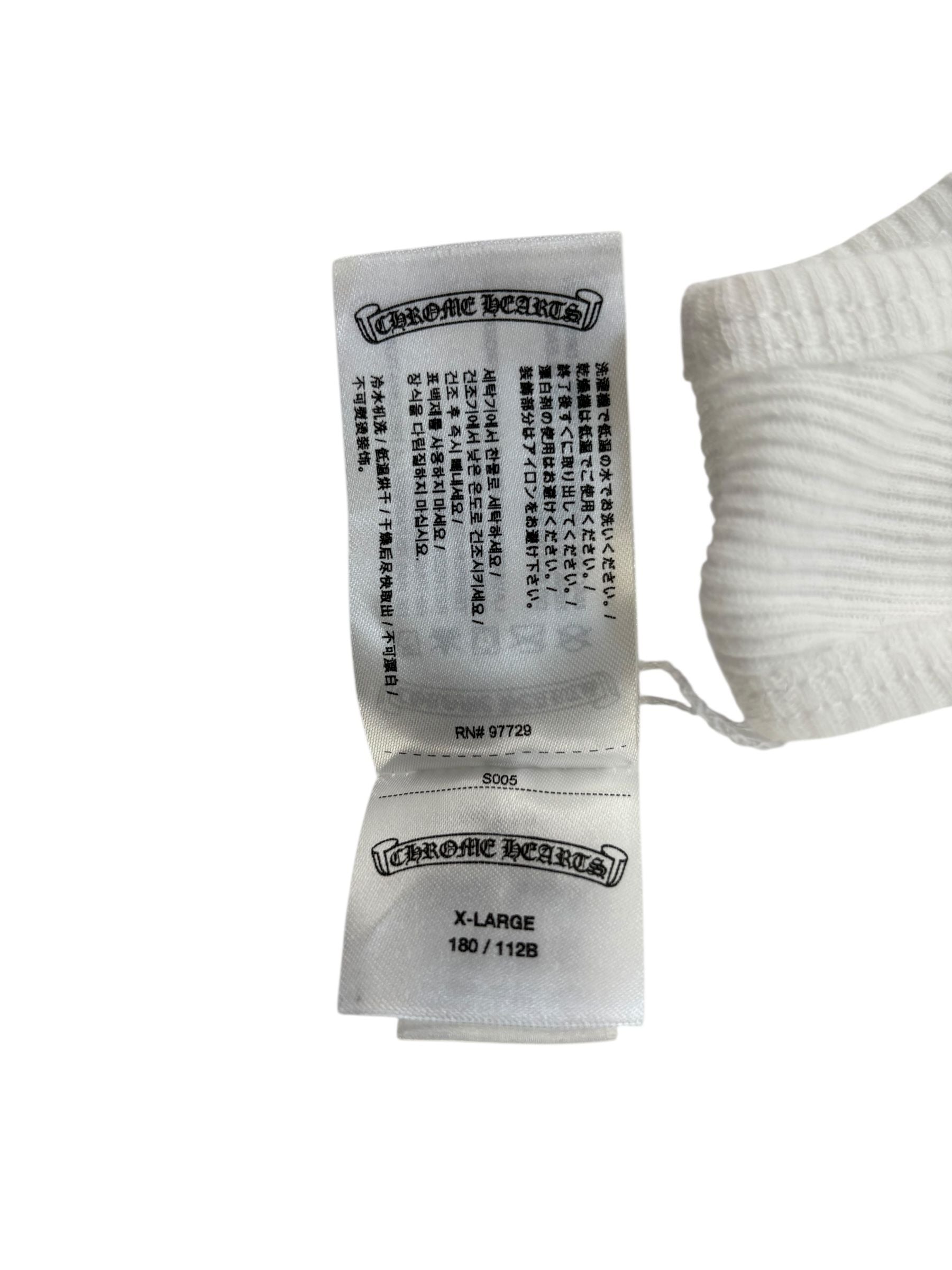 Chrome Hearts T Bar Rib Tank Top White/Pink