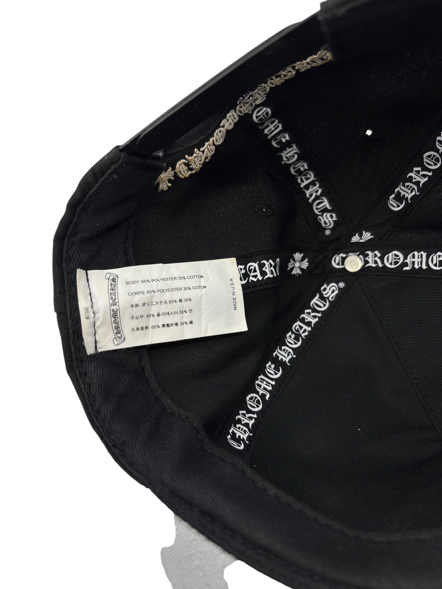 Chrome Hearts CH Snapback Black/Grey
