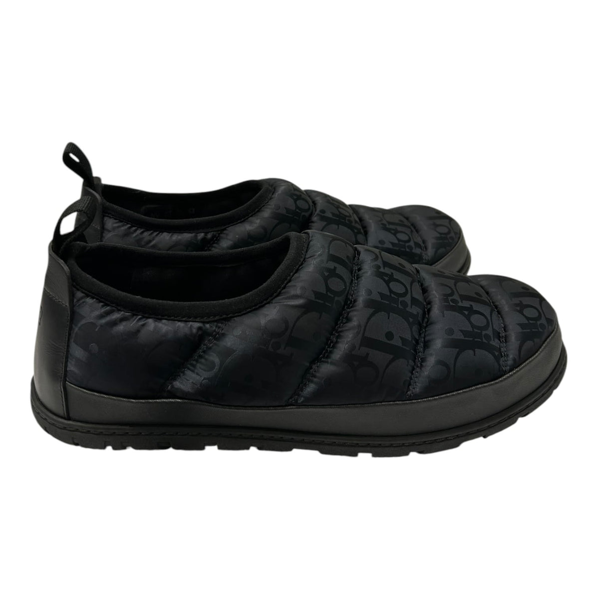 Dior Snow Slipper Black Oblique Technical Fabric