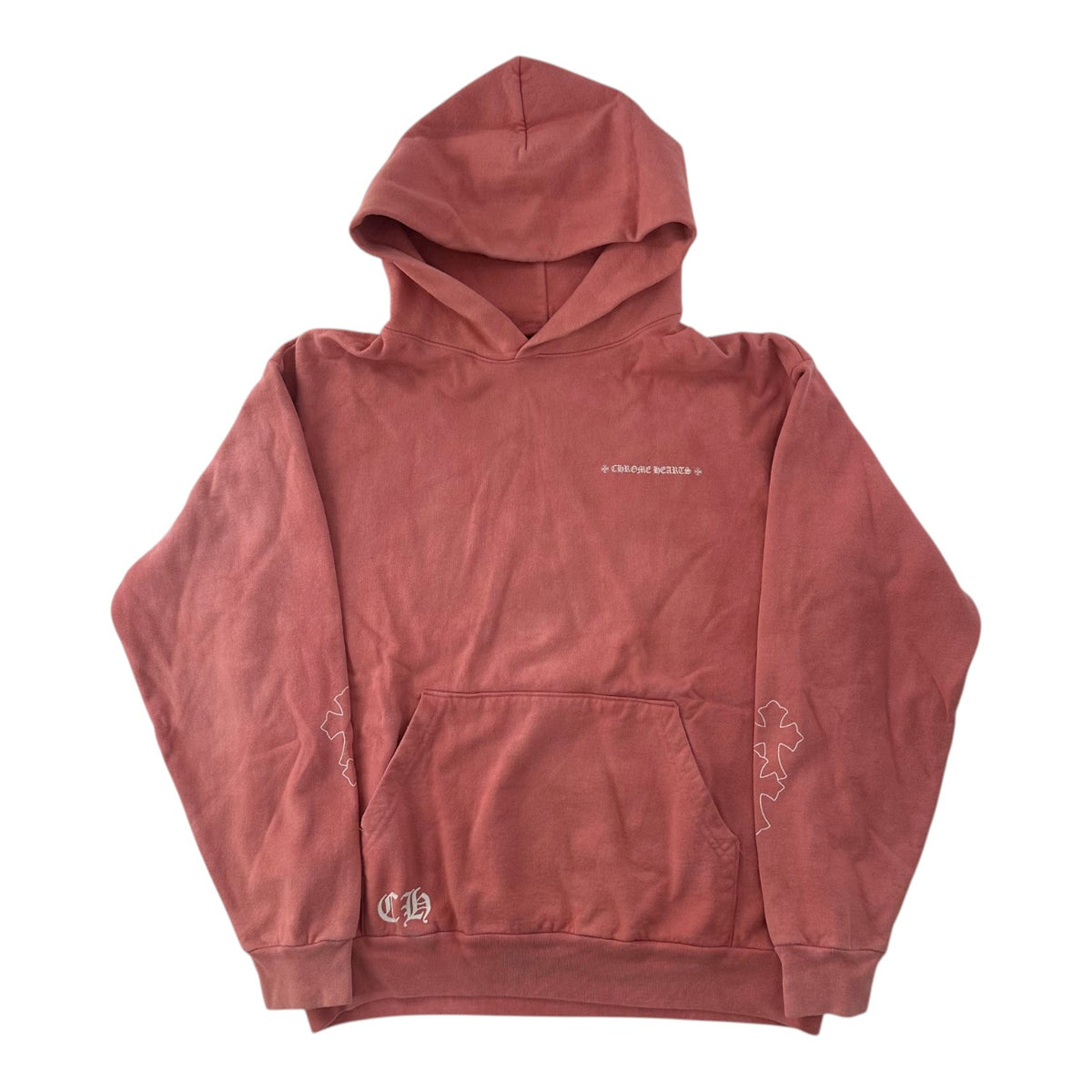Chrome Hearts x Drake Certified Chrome Hand Dyed Hoodie Red