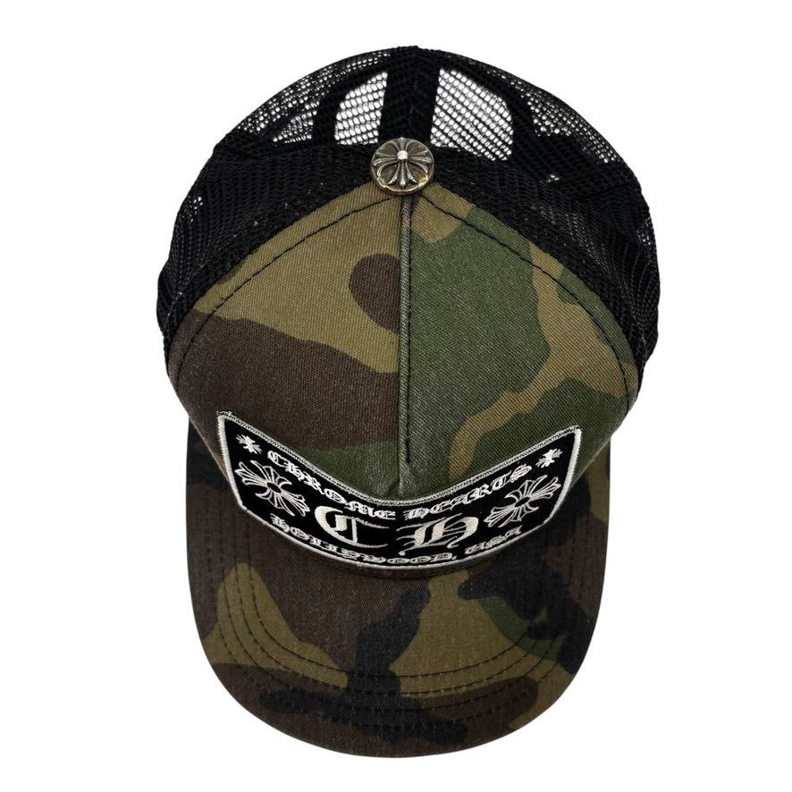 Chrome Hearts CH Hollywood Trucker Hat Camo/Black
