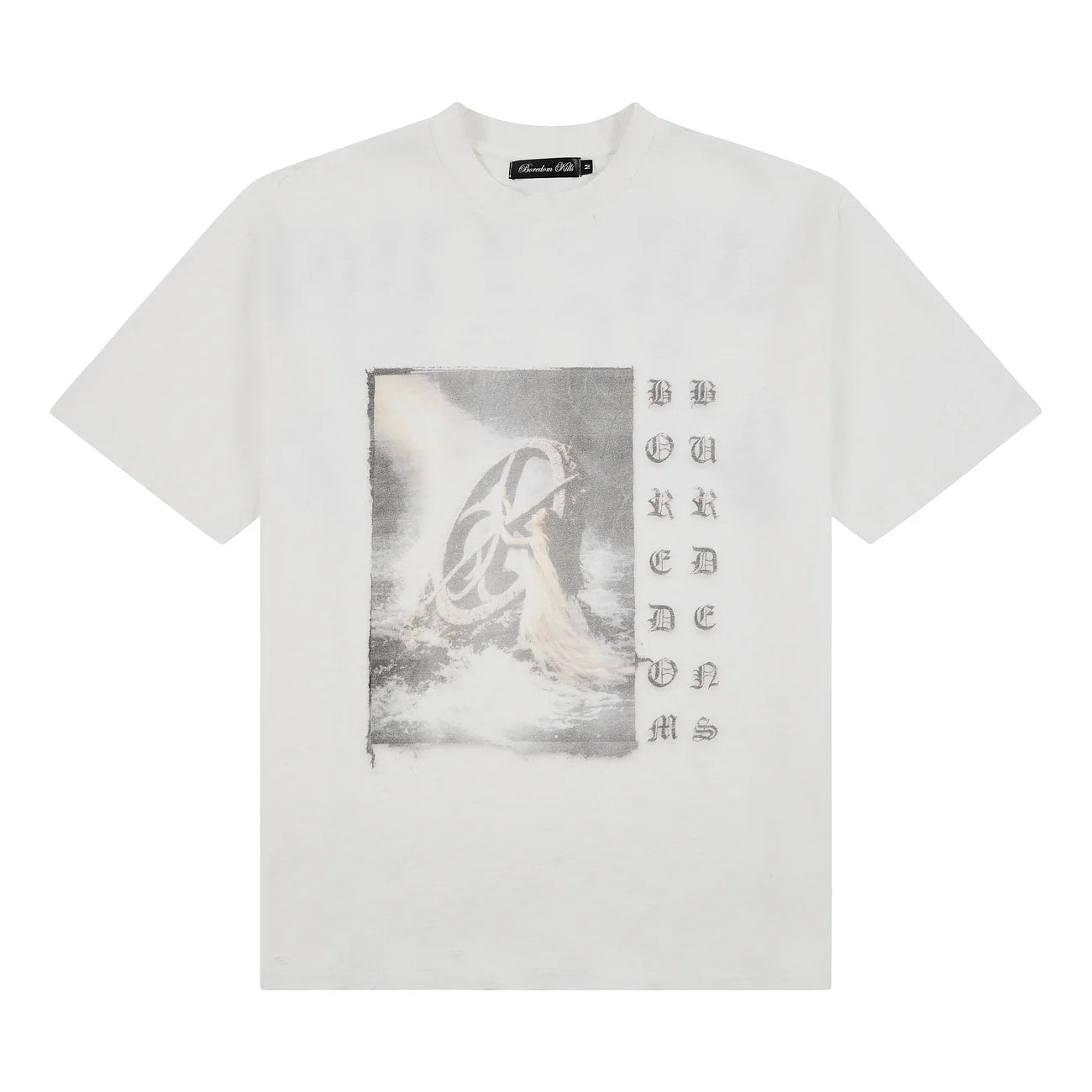 Boredom Kills Washed up Tee White