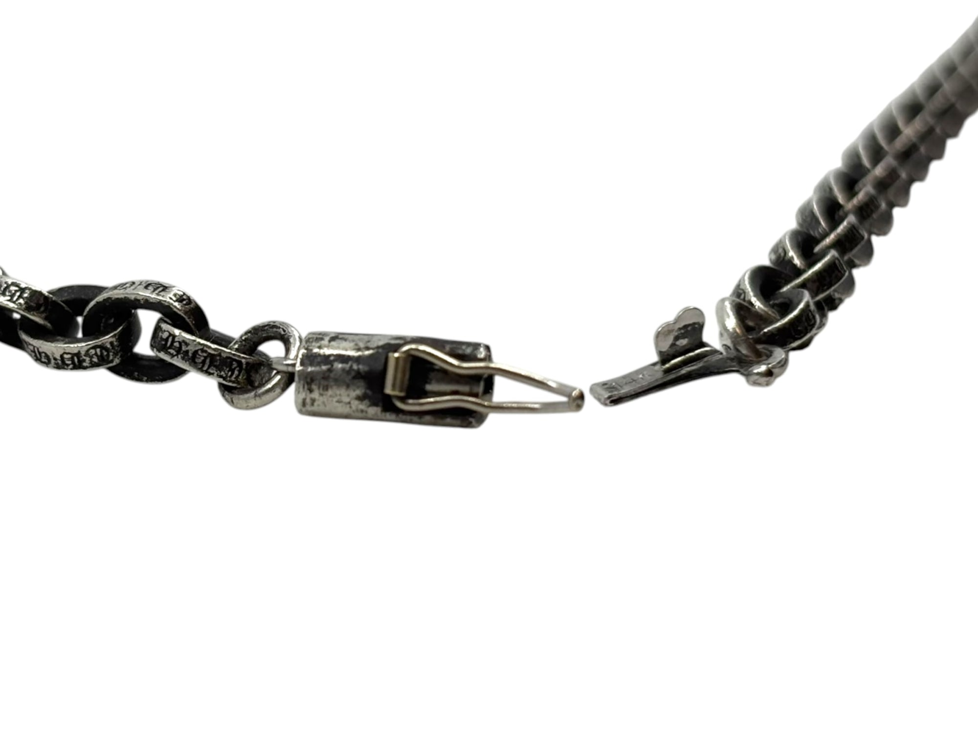 Chrome Hearts Silver Paper Chain Necklace 24"