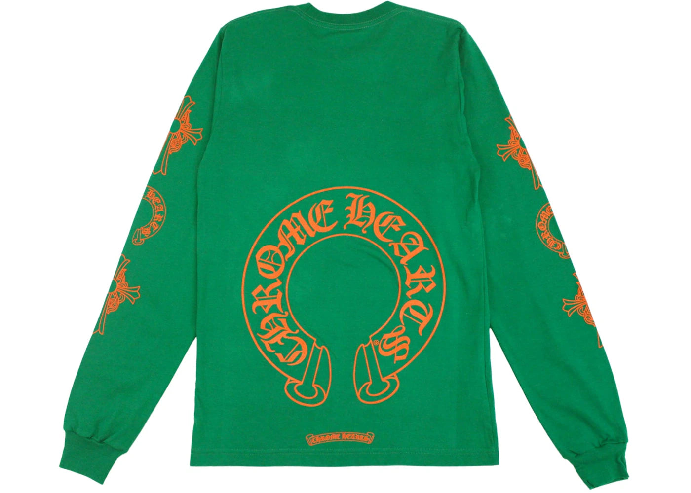 Chrome Hearts Horseshoe L/S T-shirt Green/Orange