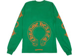 Chrome Hearts Horseshoe L/S T-shirt Green/Orange