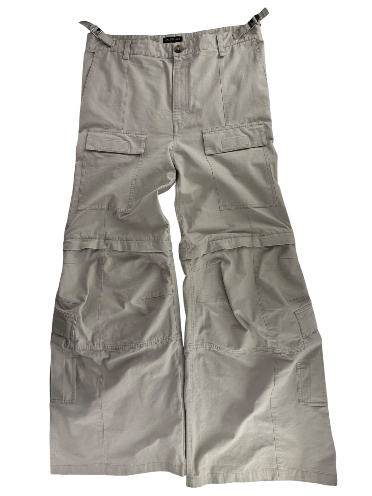 Balenciaga Flare Cargo Pants Khaki