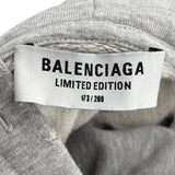 Balenciaga Music Zip Up Hoodie Grey