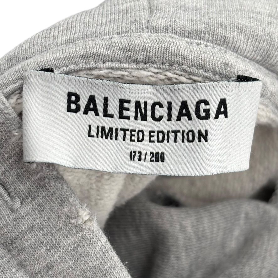 Balenciaga Music Zip Up Hoodie Grey