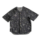 Louis Vuitton Monogram Denim Baseball Jersey Black