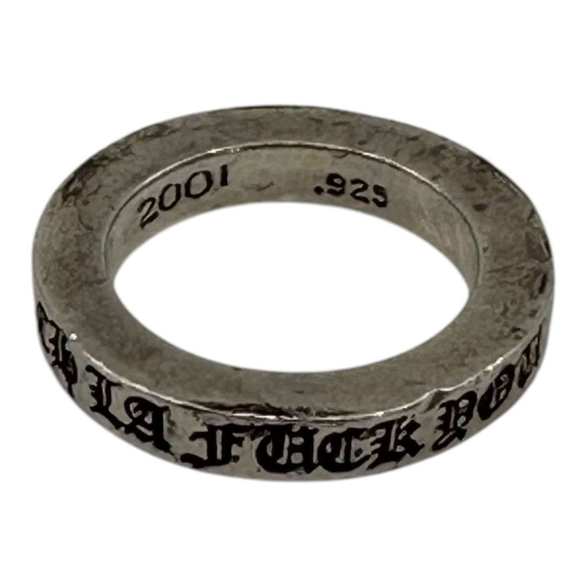 Chrome Hearts LA F*ck You Ring Silver