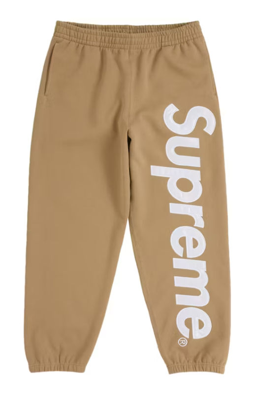 Supreme Satin Appliqué Sweatpant (FW25) Brown
