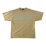 Balenciaga Tape Type Tee Yellow