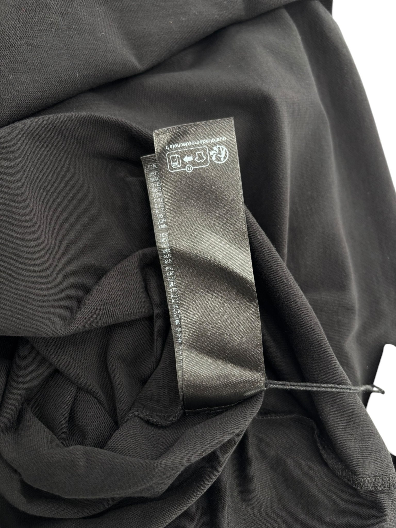 Balenciaga Back Flip Logo Tee Black