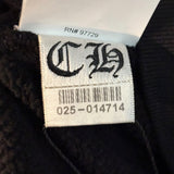Chrome Hearts Embroidered Vertical Letters Hoodie Black