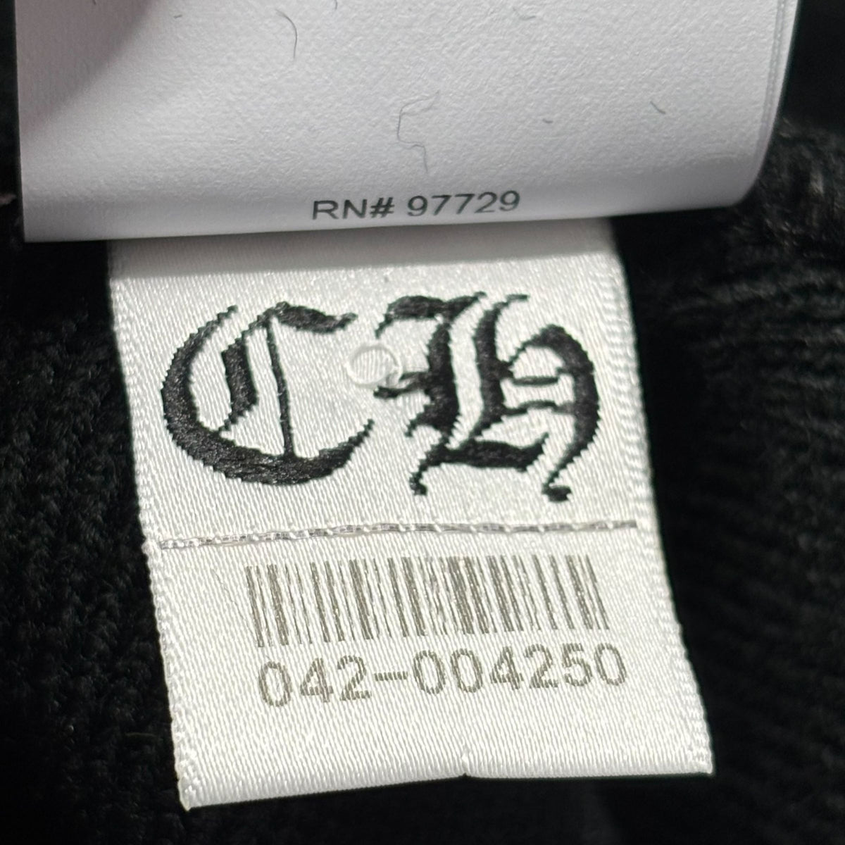 Chrome Hearts Embroidered CH Logo Beanie Black