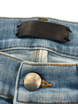 Amiri Mx1 Distressed Denim Palm Tree Ribbed