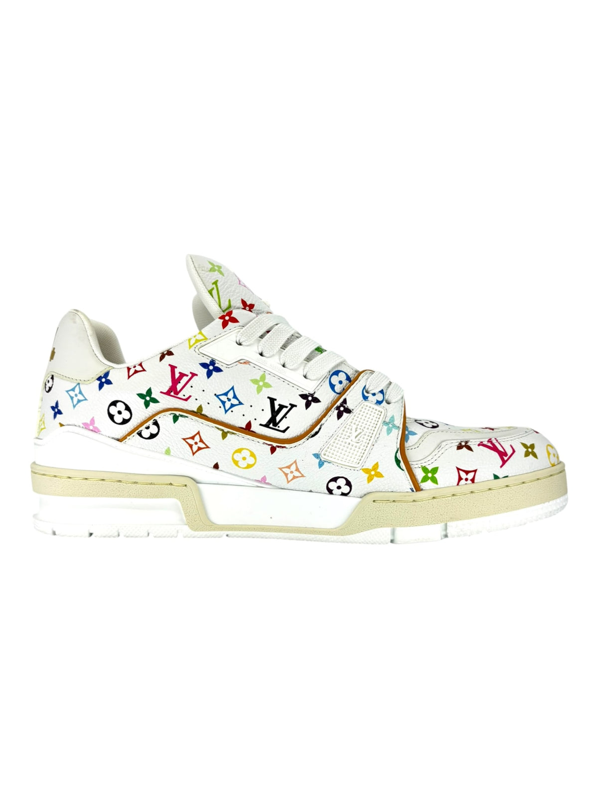 Louis Vuitton LV Trainer Takashi Murakami White