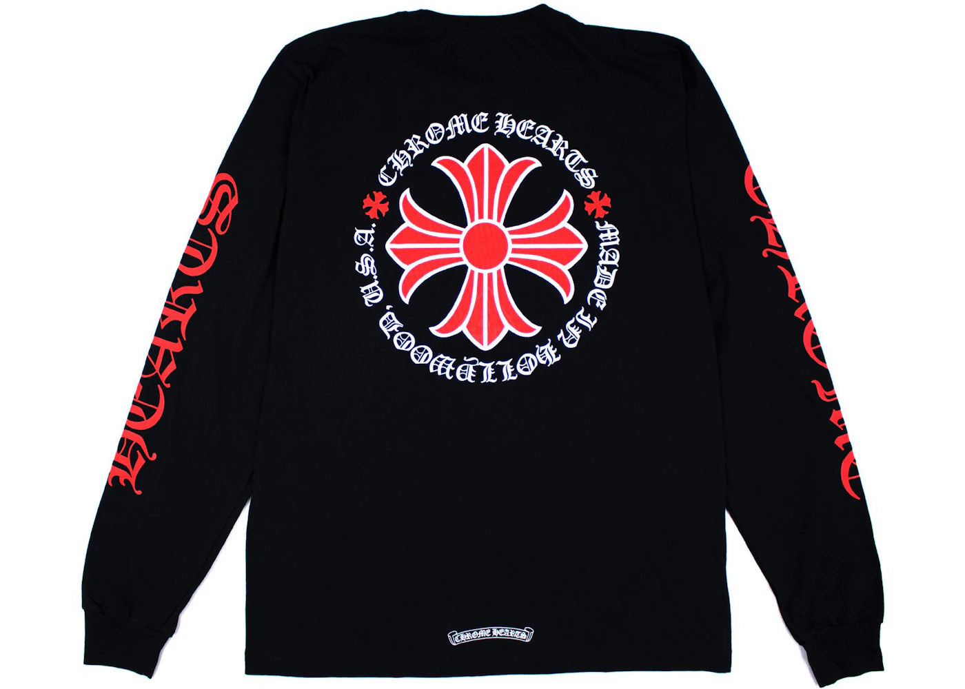 Chrome Hearts Made In Hollywood Plus Cross L/S T-shirt Black/Red