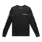 Chrome Hearts Scroll Logo Long-Sleeve Thermal Tee Black