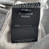 Protocol Reconstructed Sweatshirt Zip Hoodie Grey