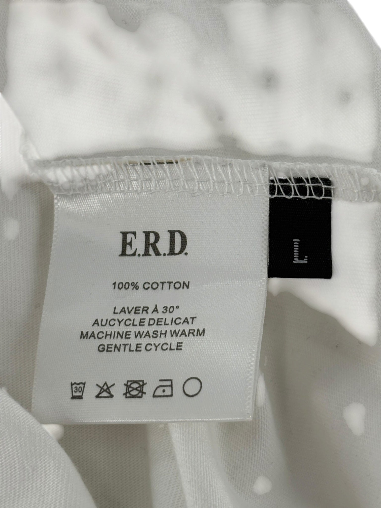 ERD Falling Rabbit Longsleeve Tee Black & White