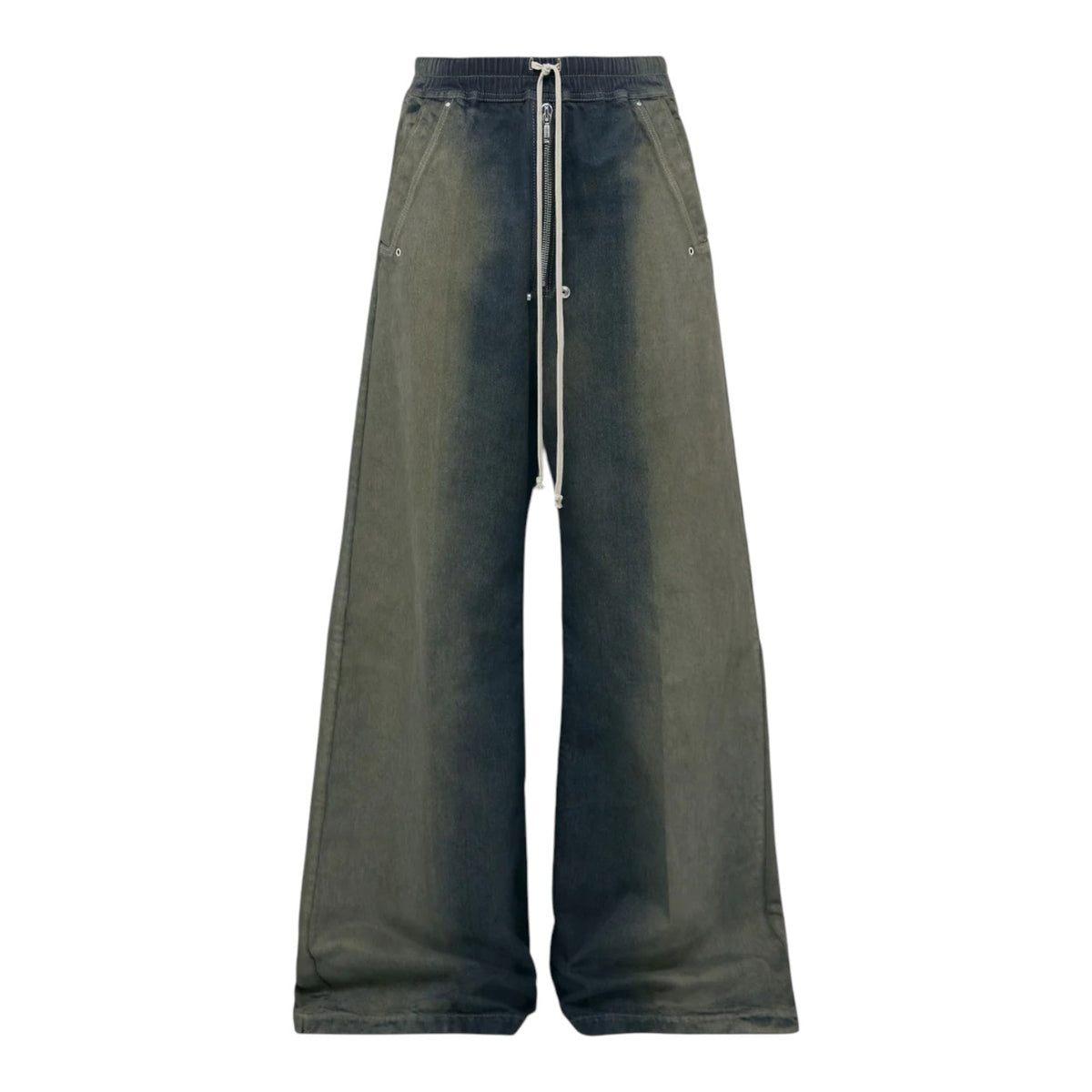 Rick Owens Bela Wide-Leg Drawstring Jeans