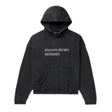 ERD Distressed Logo Hoodie Black