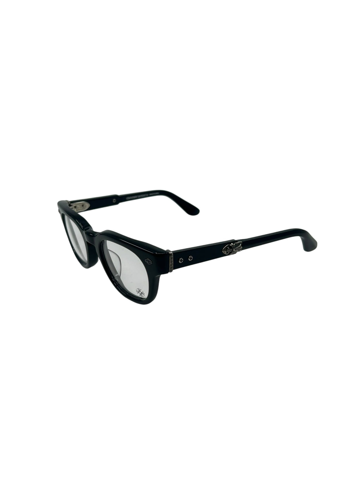 Chrome Hearts Jenna Tail Yea Glasses Black Silver Eyewear