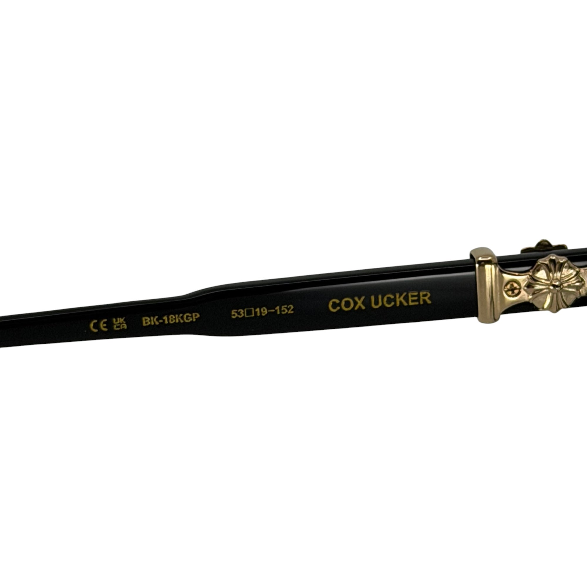 Chrome Hearts Cox Ucker Glasses Black Gold